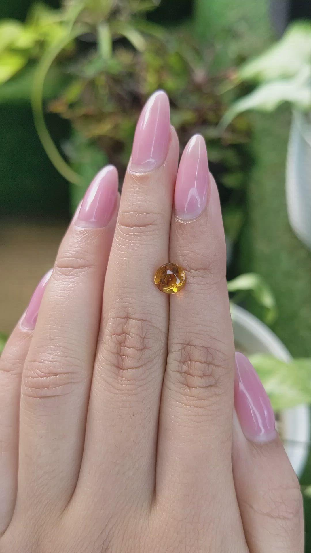 1.34 Ct. Citrine from Brazil Size Video
