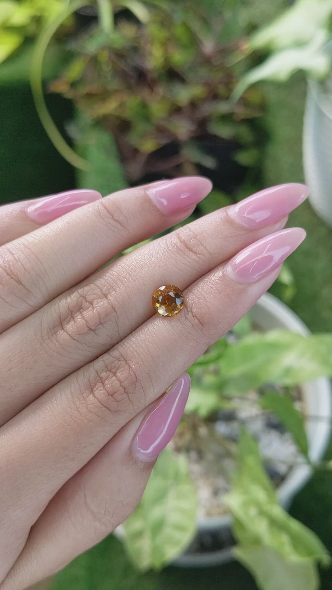 1.34 Ct. Citrine from Brazil Size Video