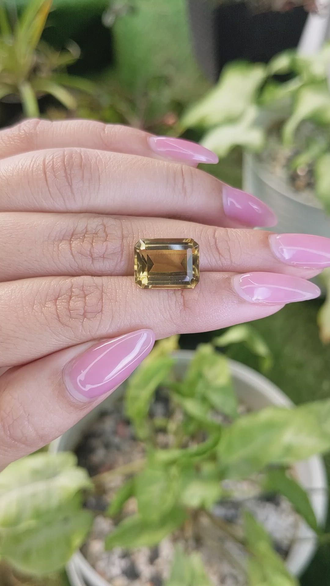 7.71 Ct. Citrine from Brazil Size Video