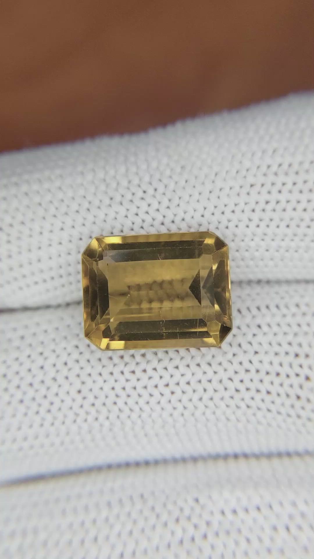 7.71 Ct. Citrine from Brazil Size Video