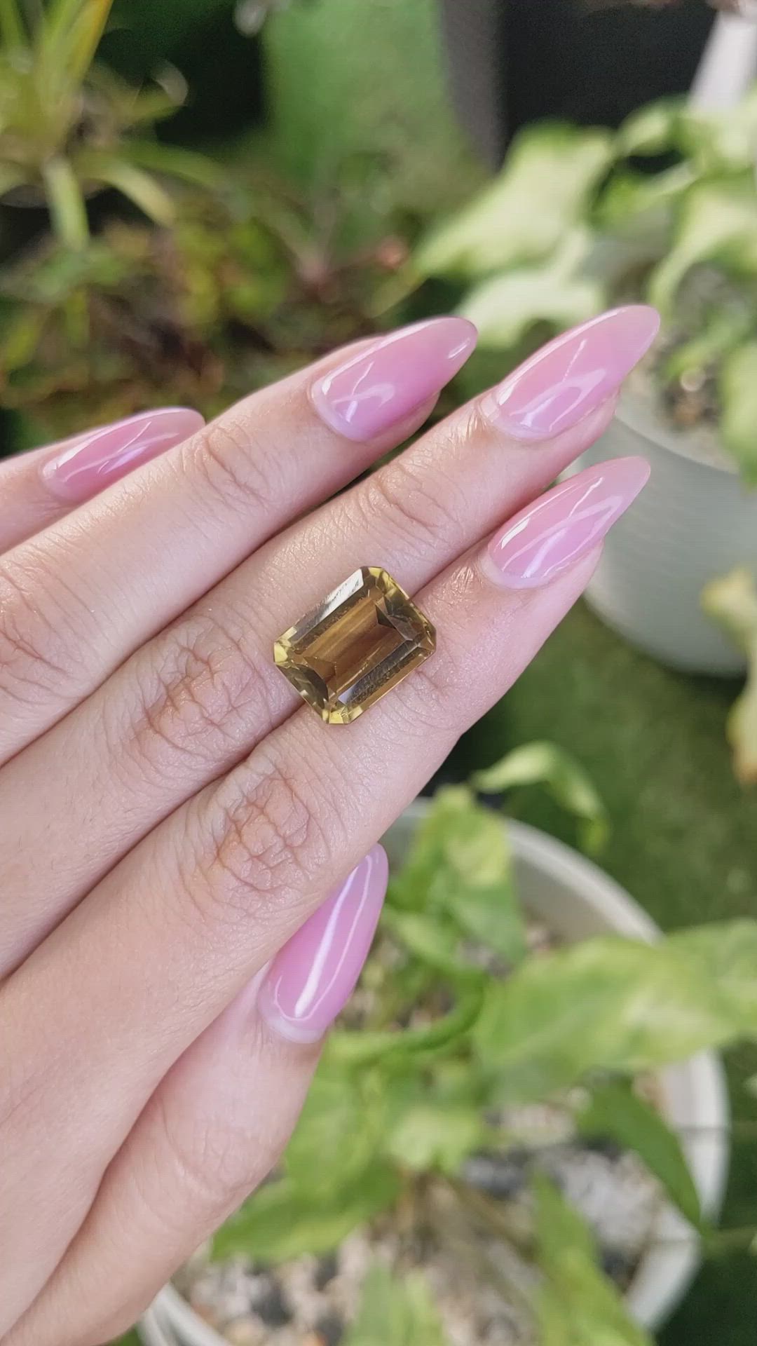 7.71 Ct. Citrine from Brazil Size Video