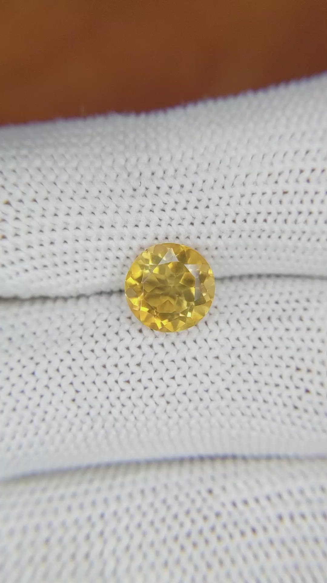1.68 Ct. Citrine from Brazil Size Video