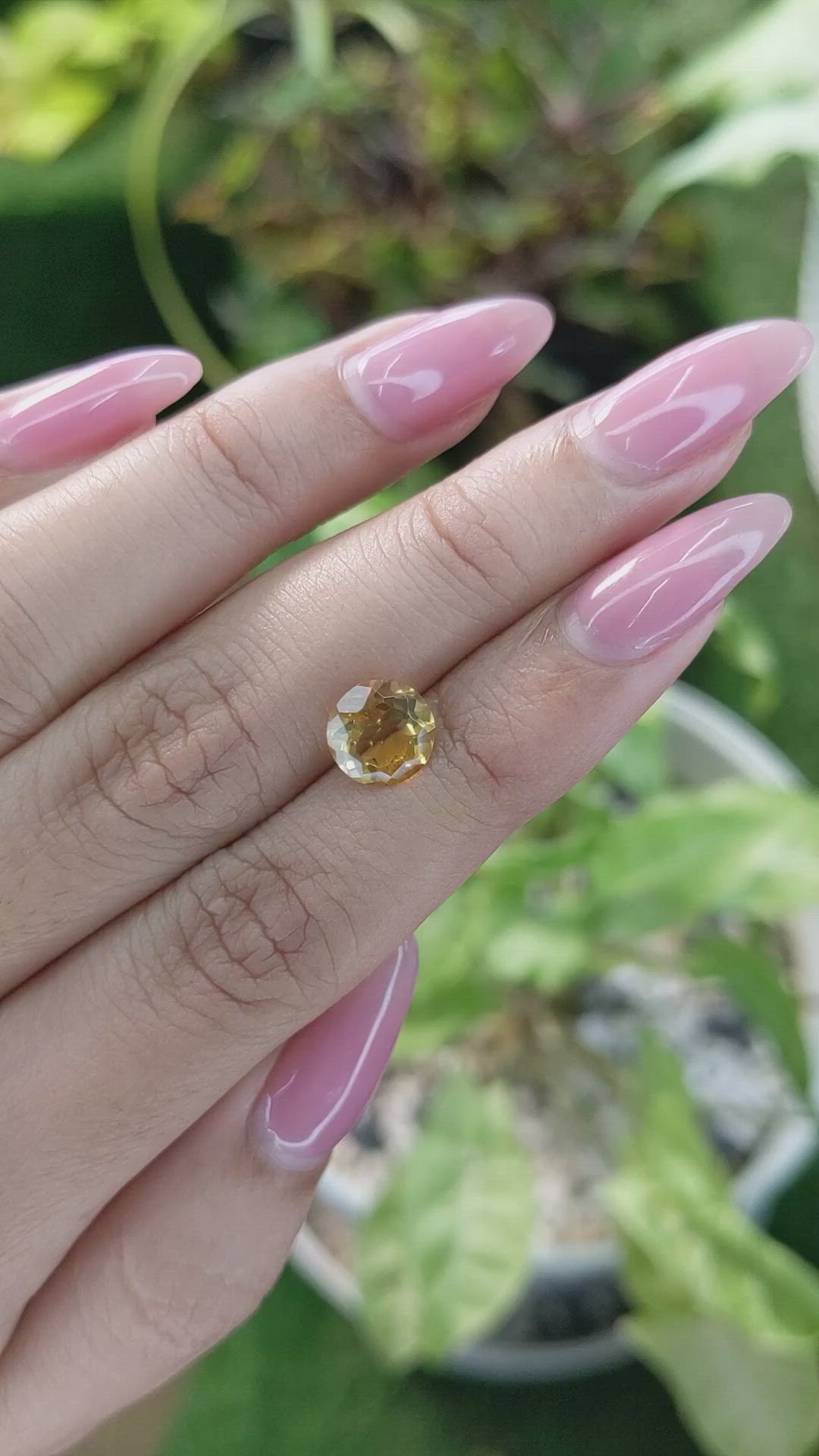 1.68 Ct. Citrine from Brazil Size Video