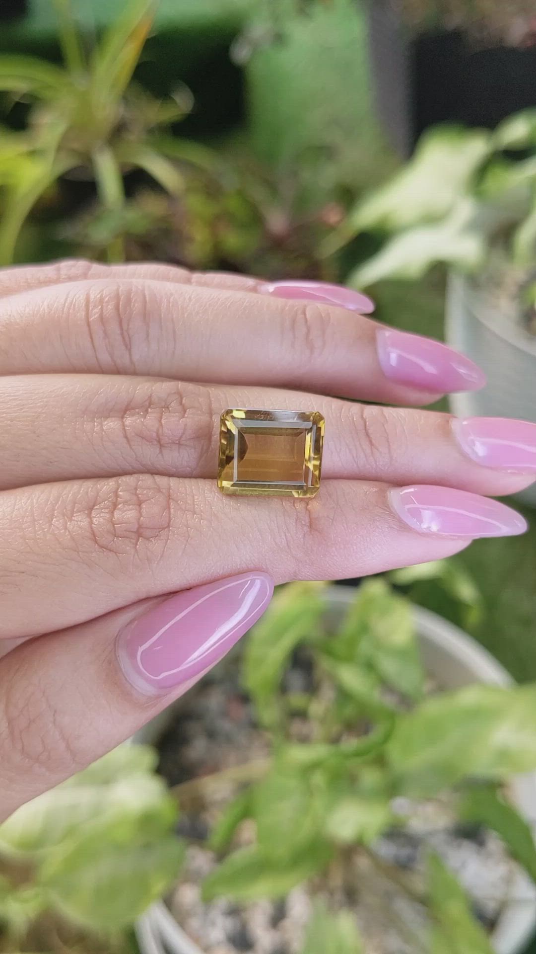 8.02 Ct. Citrine from Brazil Size Video
