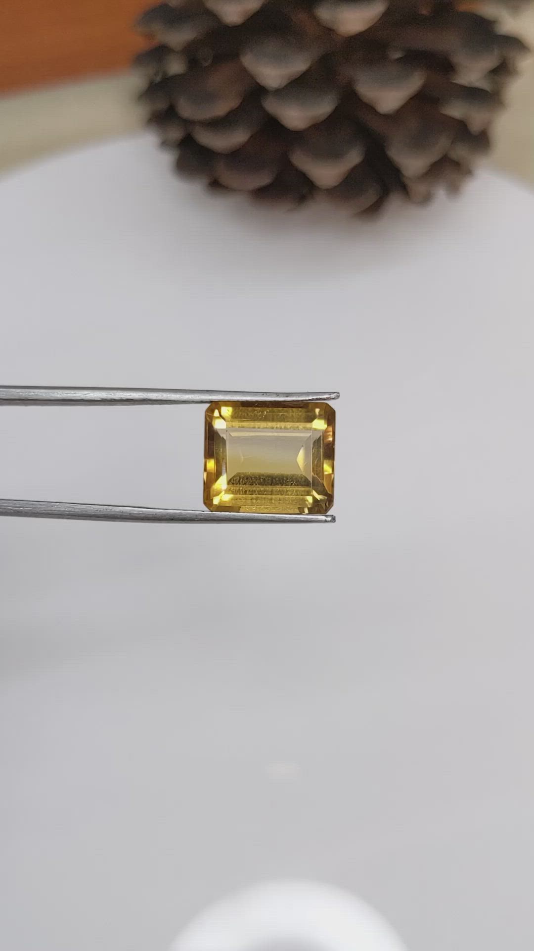 8.02 Ct. Citrine from Brazil Size Video