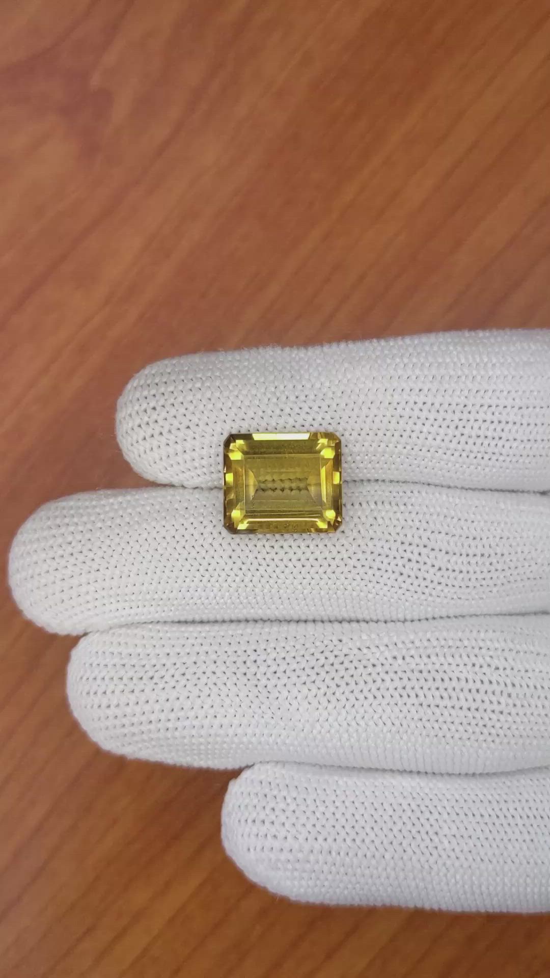 8.02 Ct. Citrine from Brazil Size Video