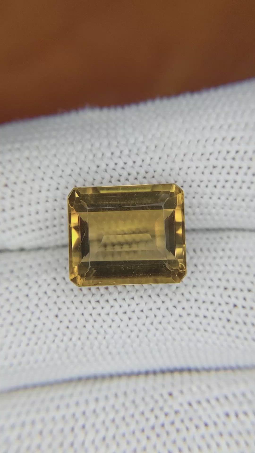 8.02 Ct. Citrine from Brazil Size Video