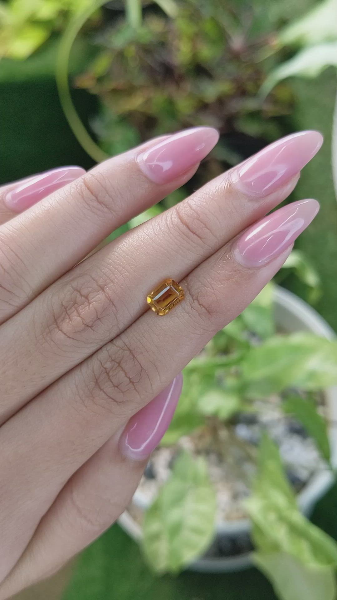 1.04 Ct. Citrine from Brazil Size Video