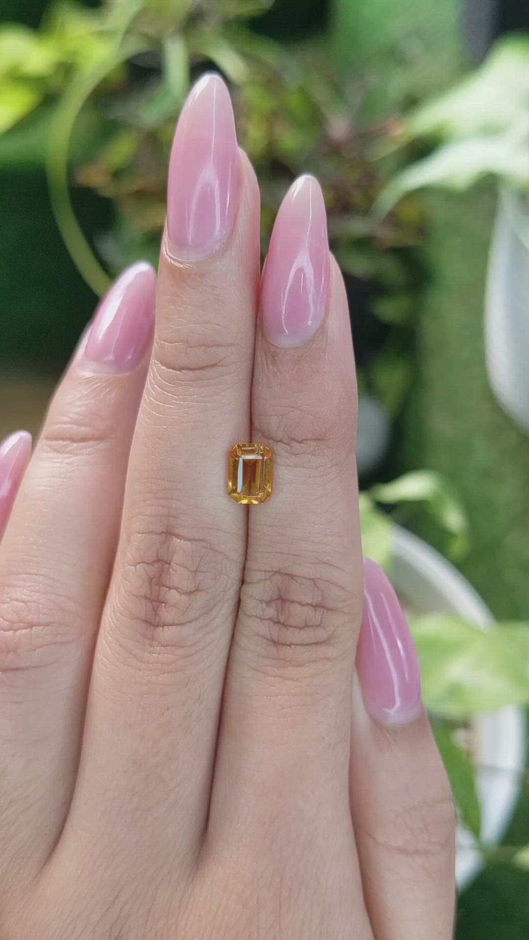 1.04 Ct. Citrine from Brazil Size Video