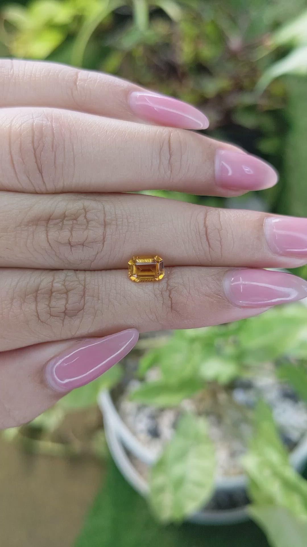 1.04 Ct. Citrine from Brazil Size Video