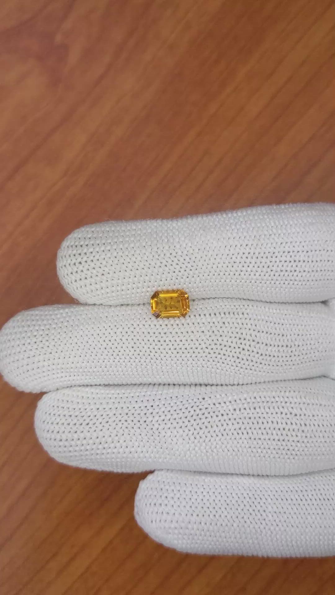 1.04 Ct. Citrine from Brazil Size Video
