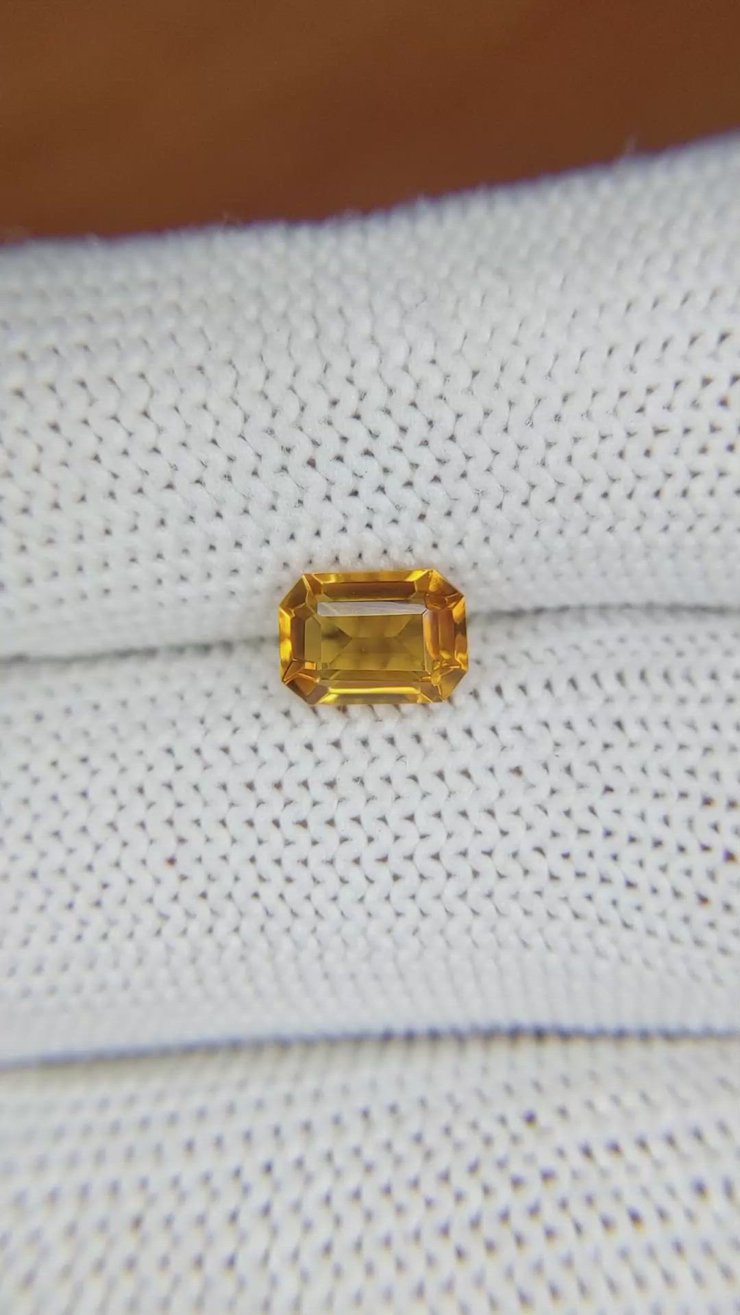 1.04 Ct. Citrine from Brazil Size Video