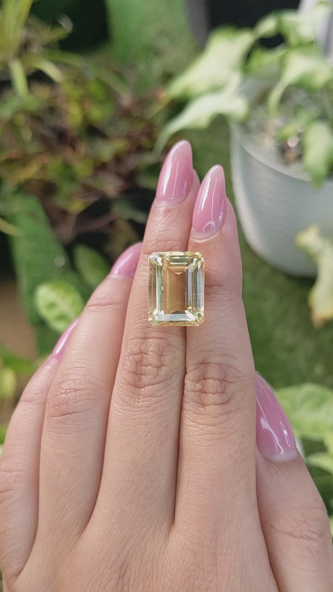 15.30 Ct. Citrine from Brazil Size Video