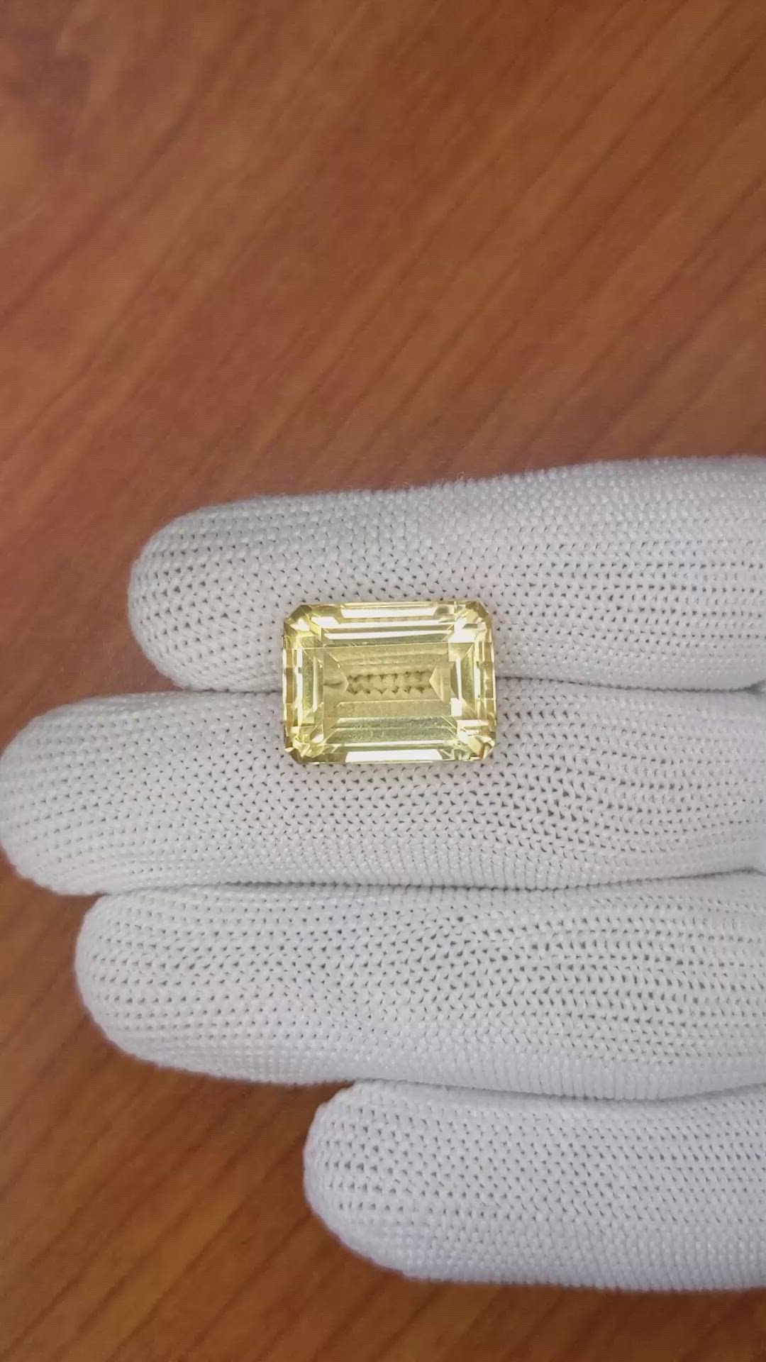 15.30 Ct. Citrine from Brazil Size Video