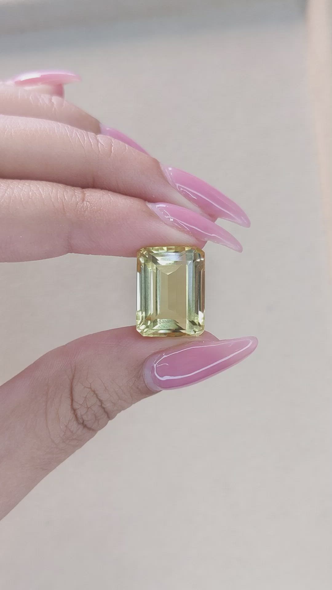 15.30 Ct. Citrine from Brazil Size Video