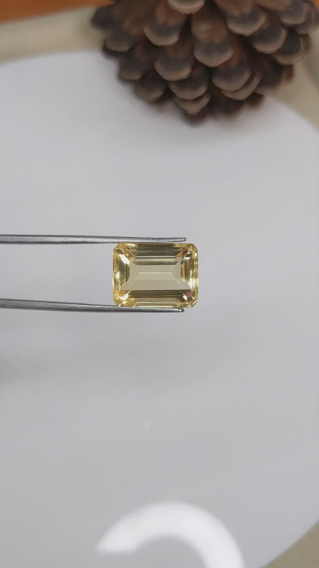 15.30 Ct. Citrine from Brazil Size Video