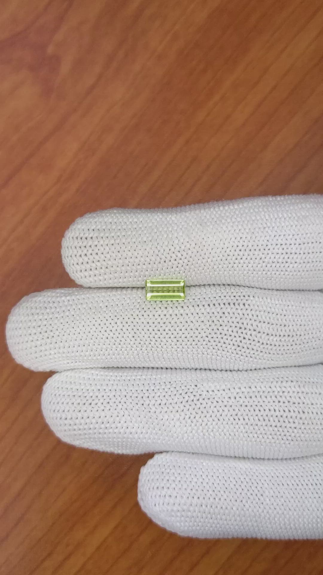 0.66 Ct. Peridot from Pakistan Size Video