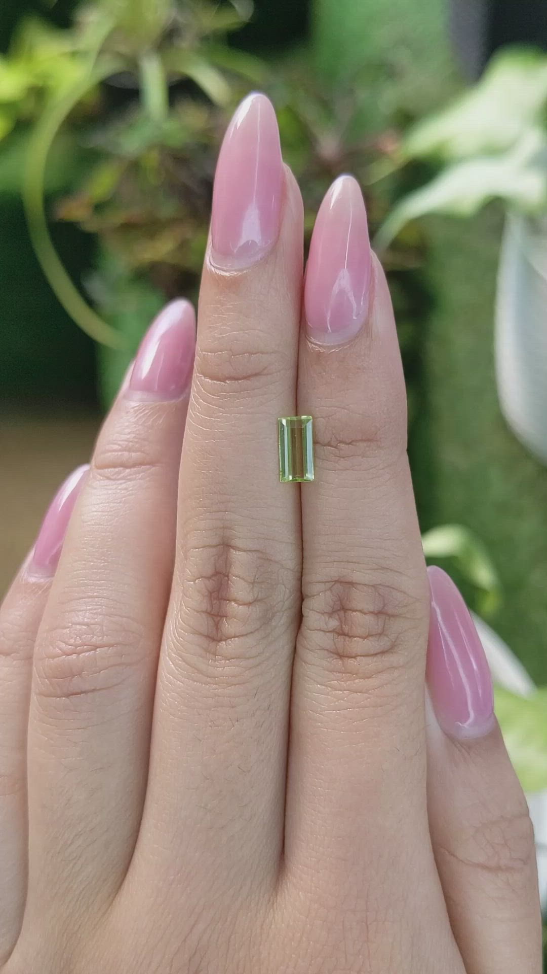 0.66 Ct. Peridot from Pakistan Size Video