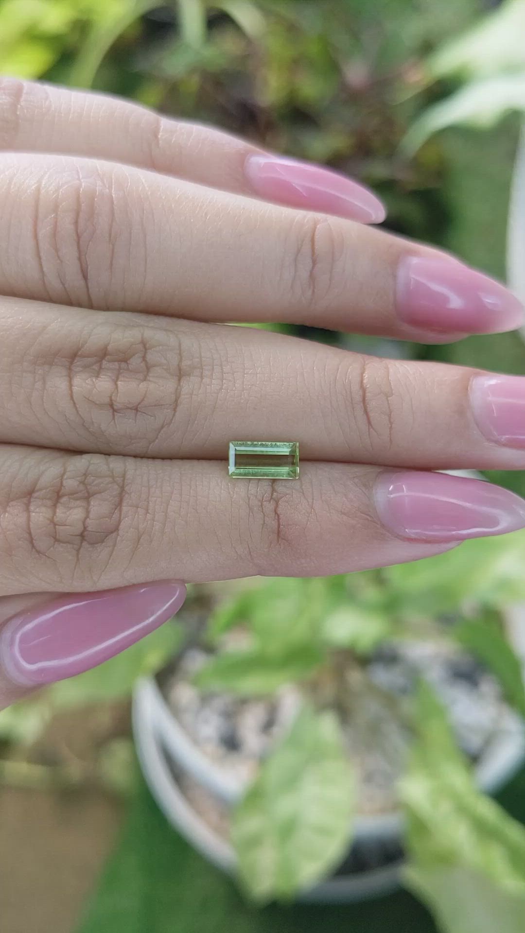 0.66 Ct. Peridot from Pakistan Size Video