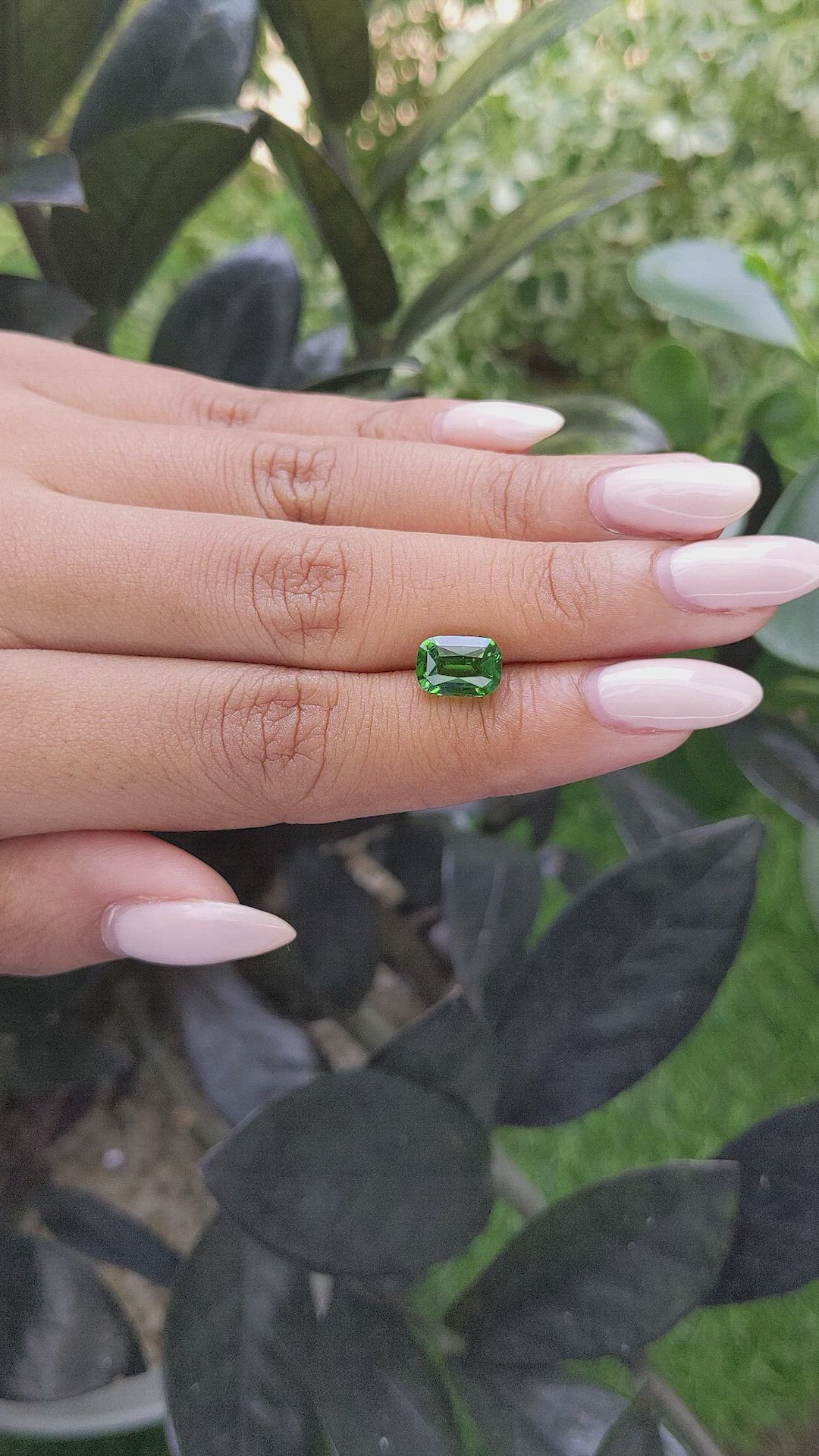 2.66 Ct. Tsavorite Garnet from Tanzania Size Video
