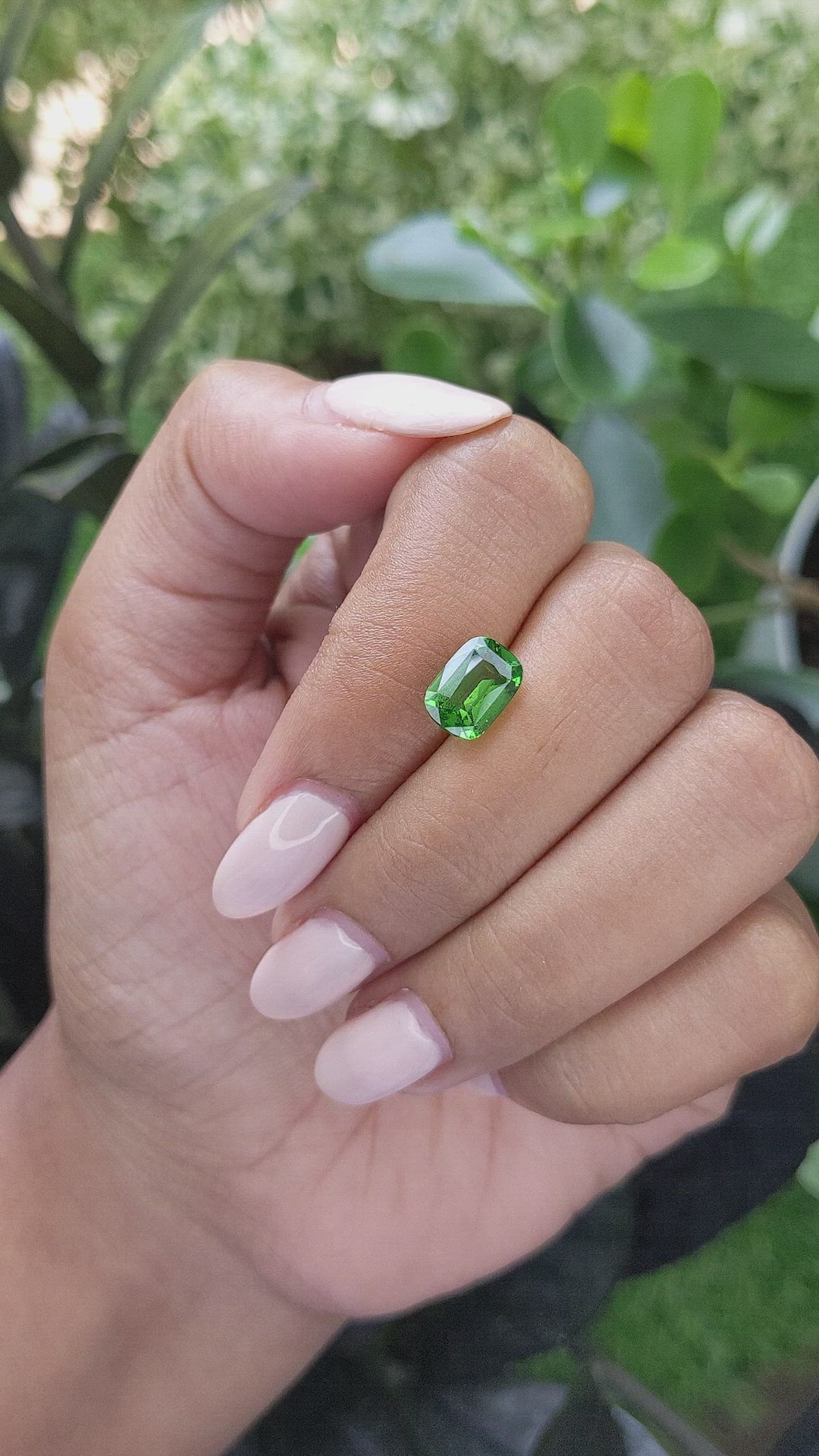 2.66 Ct. Tsavorite Garnet from Tanzania Size Video