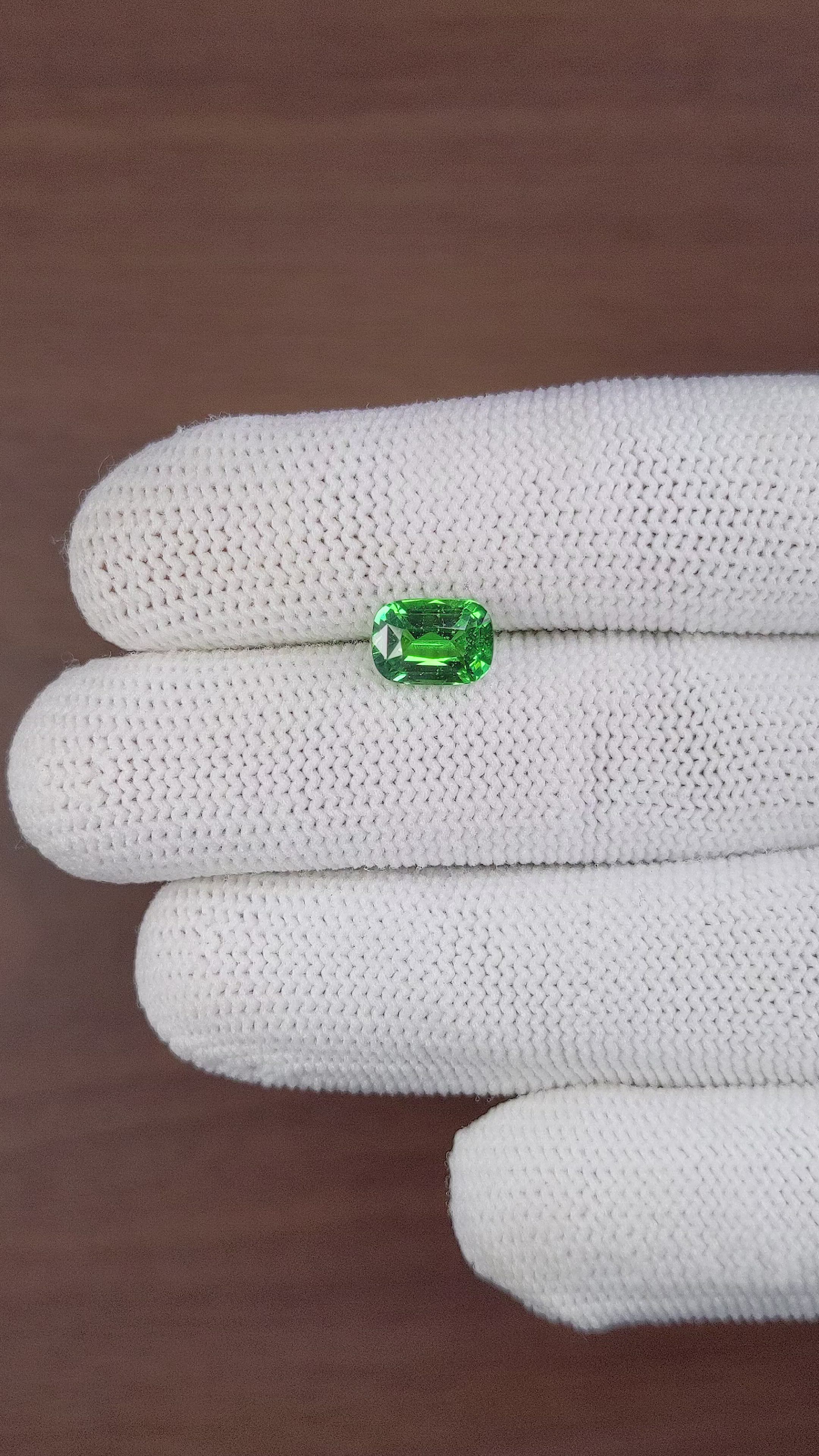 2.66 Ct. Tsavorite Garnet from Tanzania Size Video