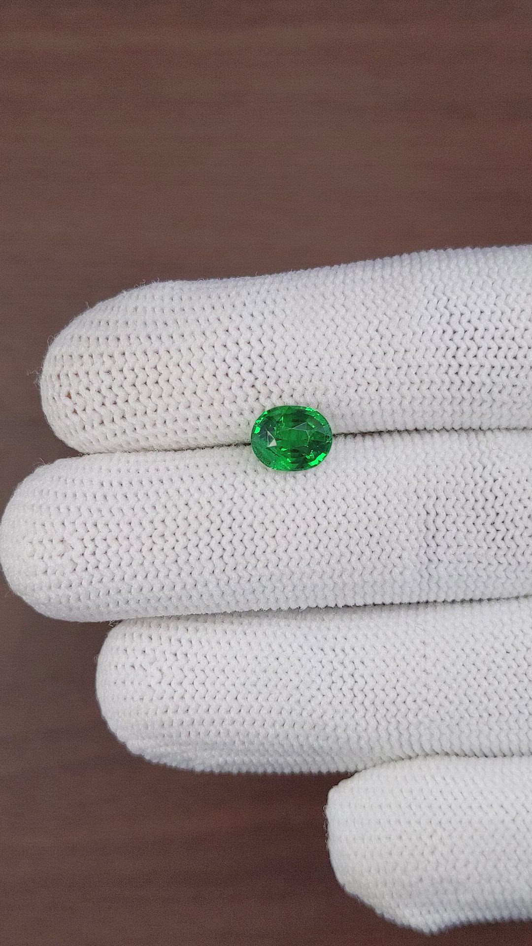 2.11 Ct. Tsavorite Garnet from Tanzania Size Video