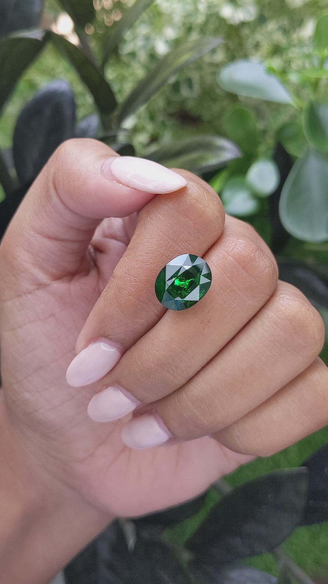 7.48 Ct. Tsavorite Garnet from Tanzania Size Video
