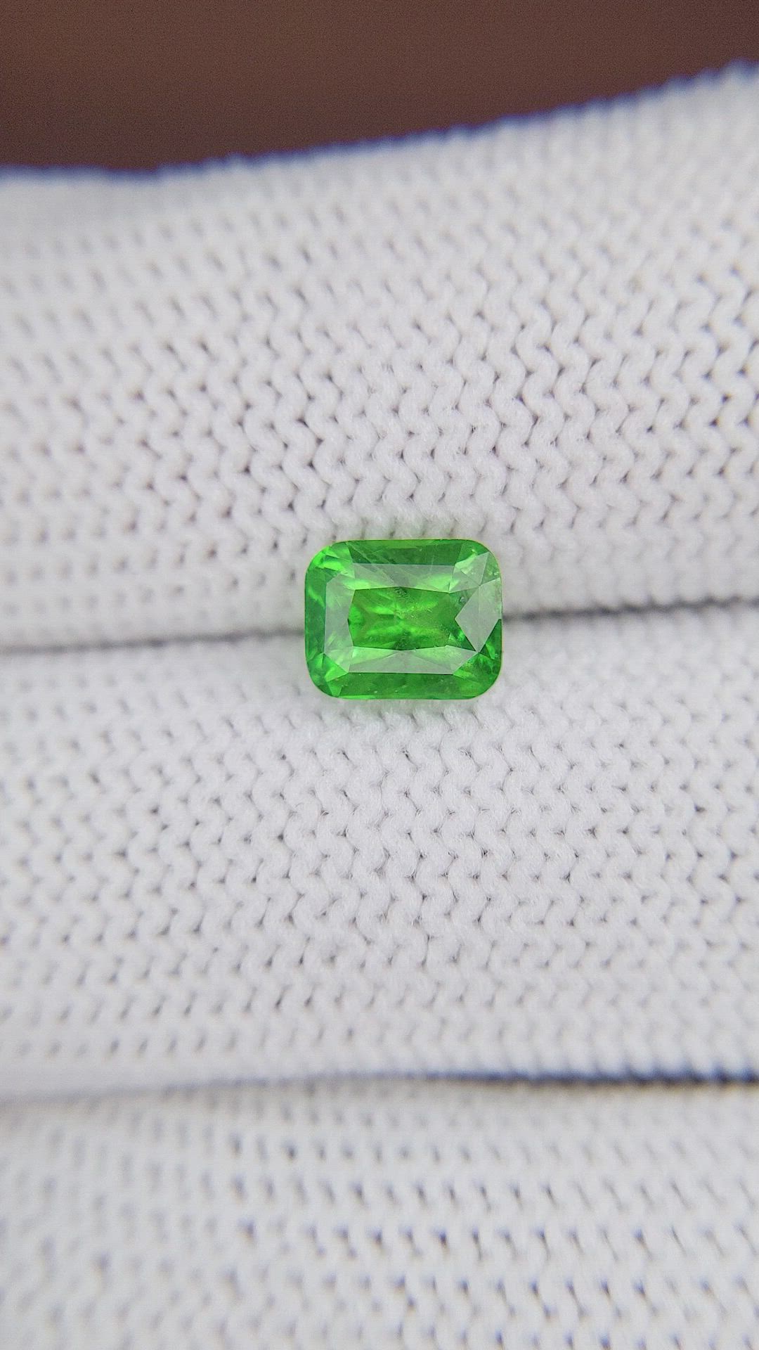 1.54 Ct. Tsavorite Garnet from Tanzania Size Video
