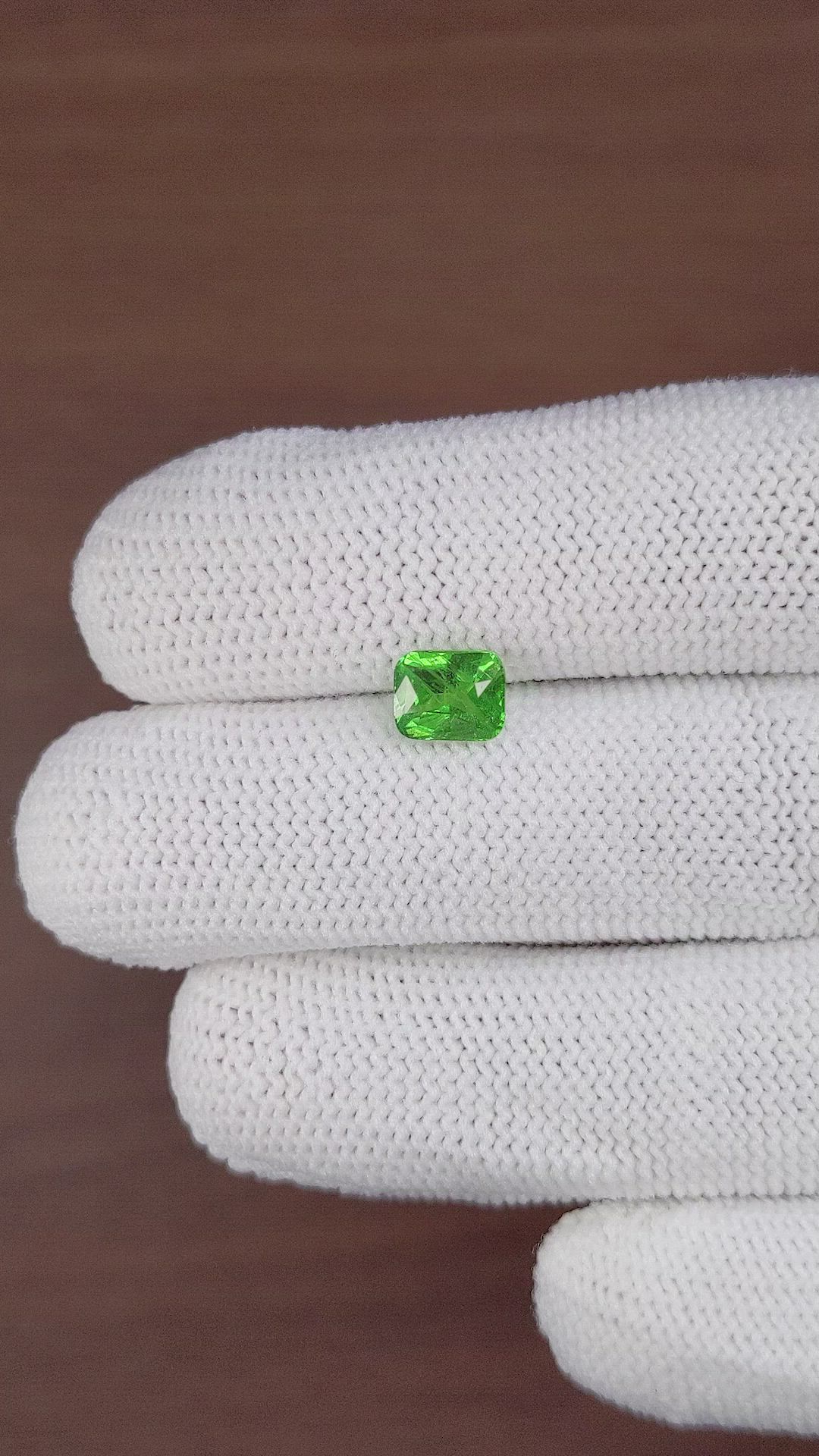 1.54 Ct. Tsavorite Garnet from Tanzania Size Video