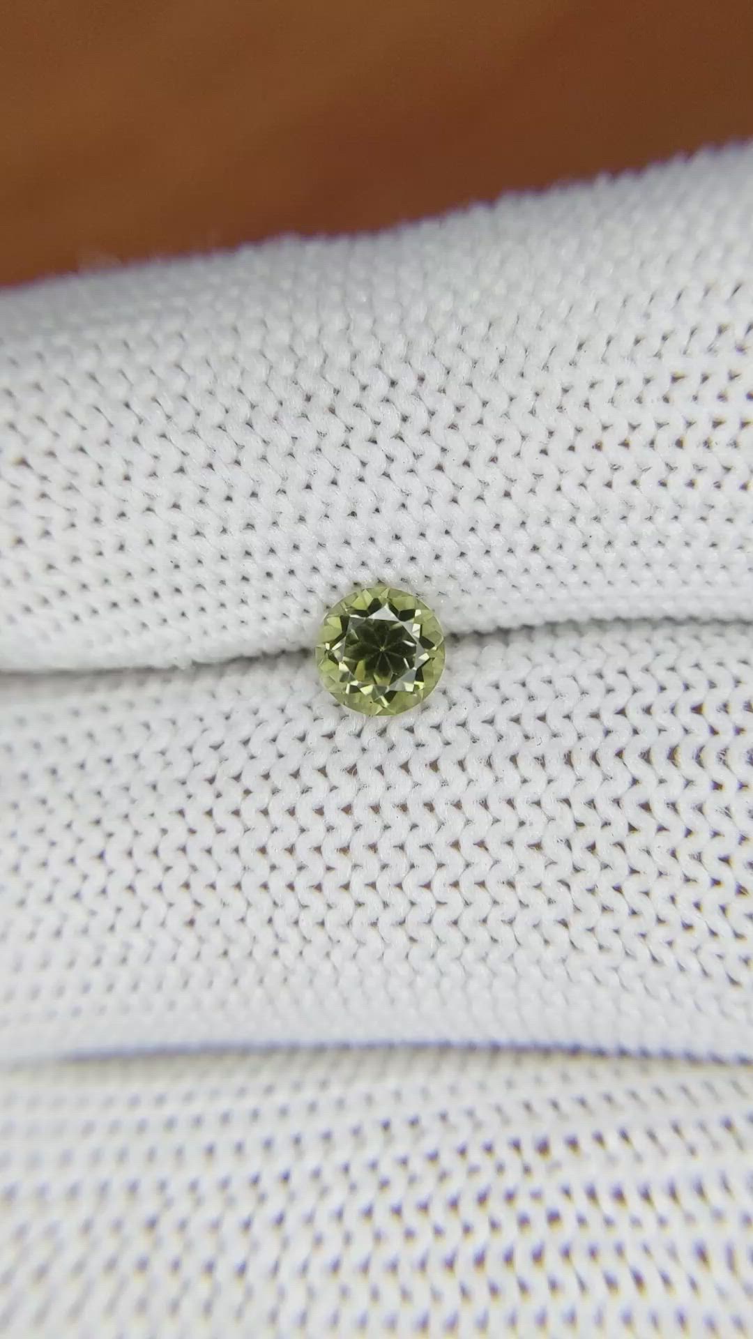 0.53 Ct. Tourmaline from Ceylon (Sri Lanka) Size Video