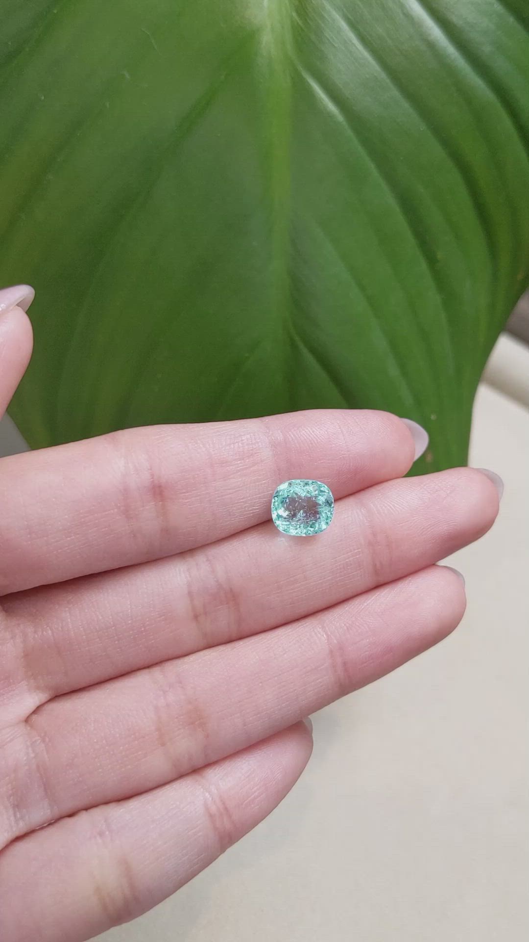 2.44 Ct. Paraiba Tourmaline from Africa Size Video