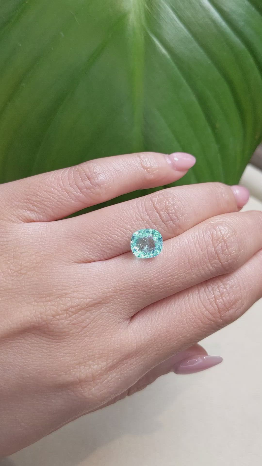 2.44 Ct. Paraiba Tourmaline from Africa Size Video