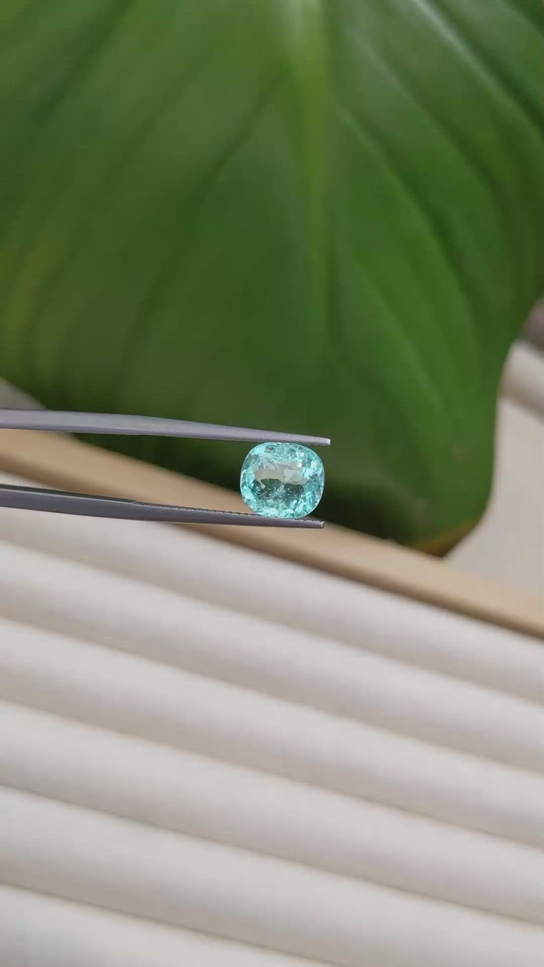2.44 Ct. Paraiba Tourmaline from Africa Size Video