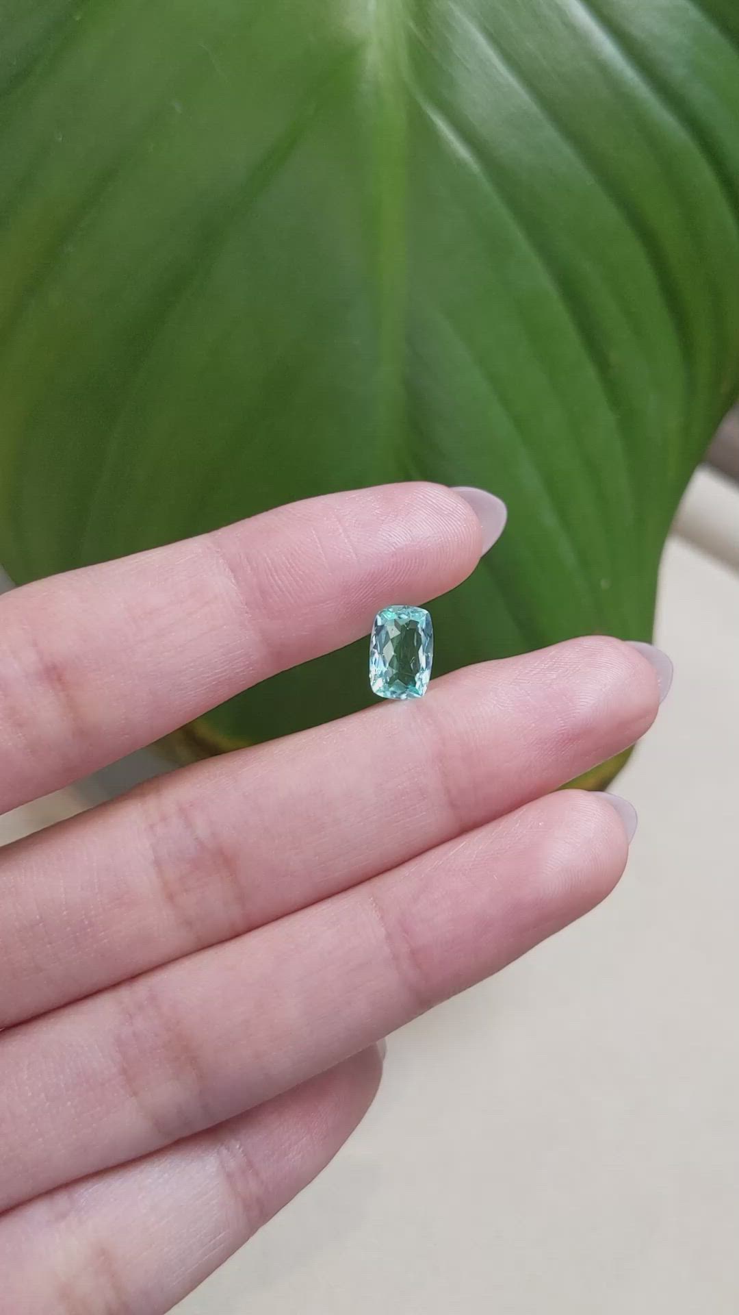 1.52 Ct. Paraiba Tourmaline from Africa Size Video