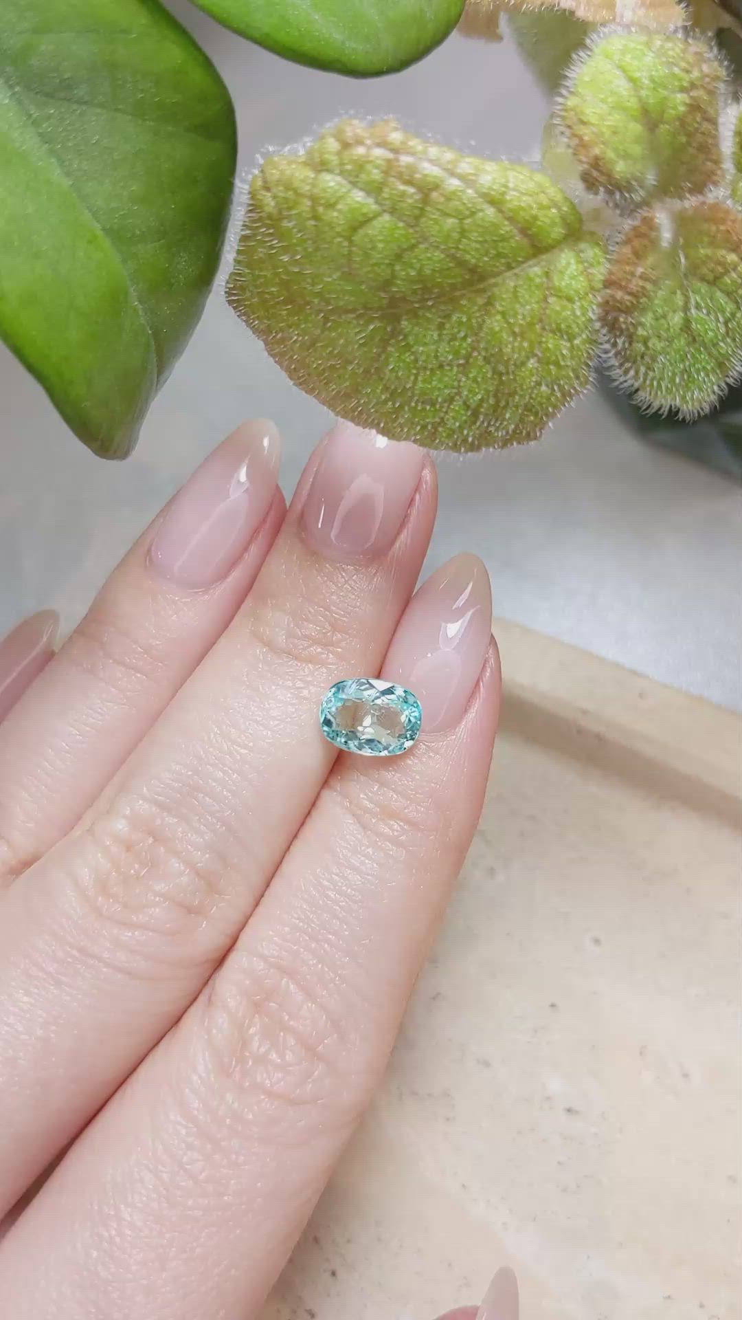 2.06 Ct. Paraiba Tourmaline from Africa Size Video
