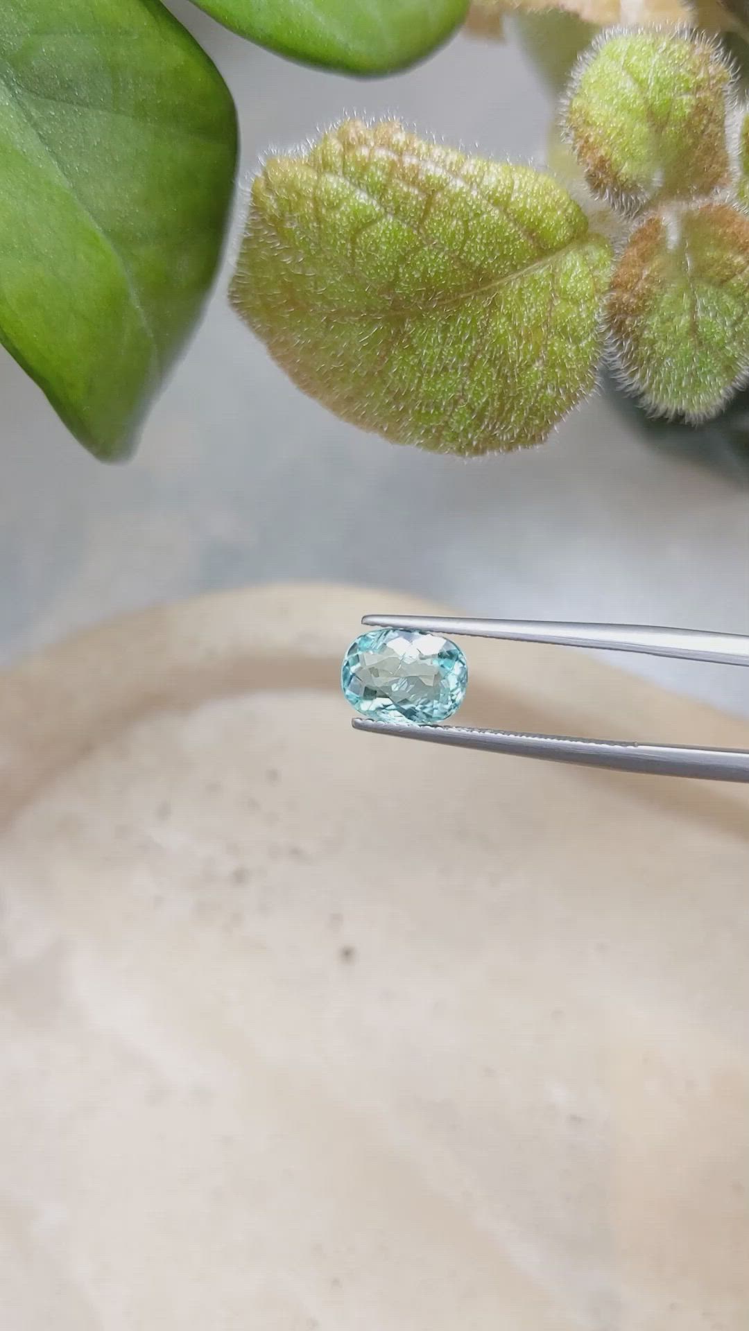 2.06 Ct. Paraiba Tourmaline from Africa Size Video