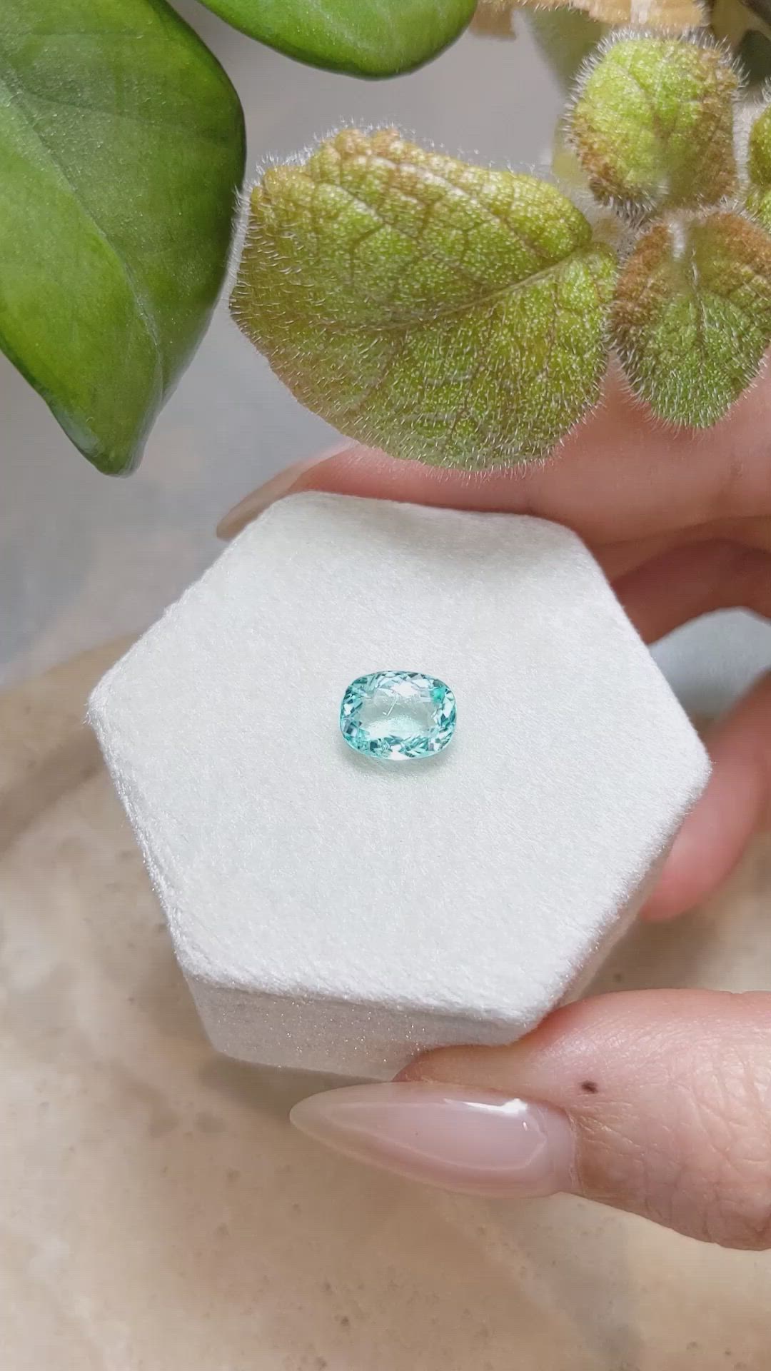 2.06 Ct. Paraiba Tourmaline from Africa Size Video