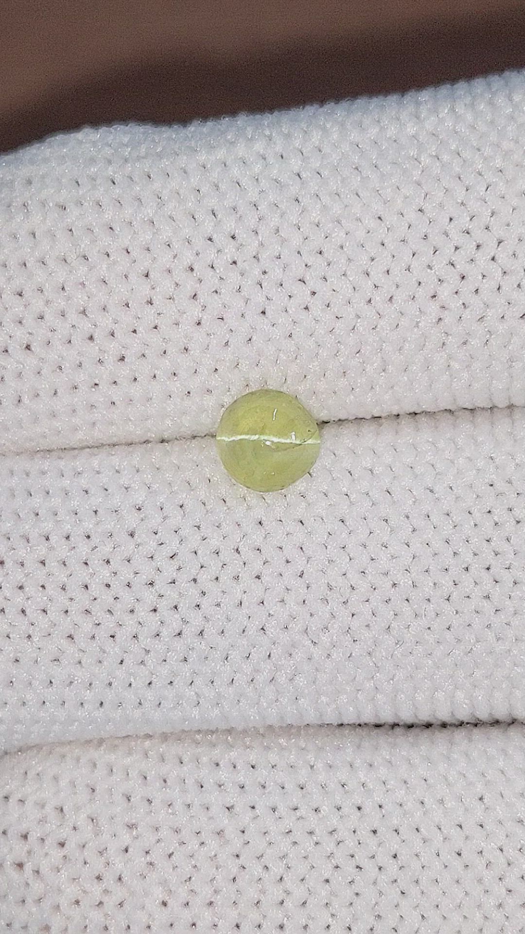 1.05 Ct. Cabochon Chrysoberyl from Ceylon (Sri Lanka) Size Video