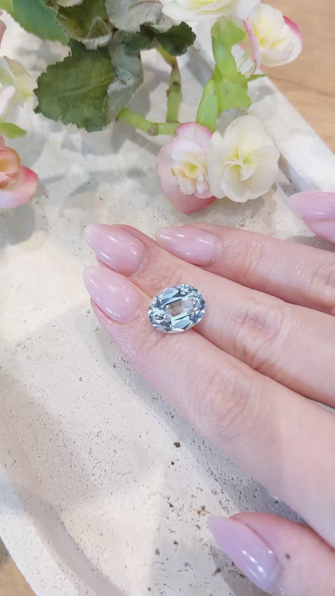 6.30 Ct. Apatite from Brazil Size Video