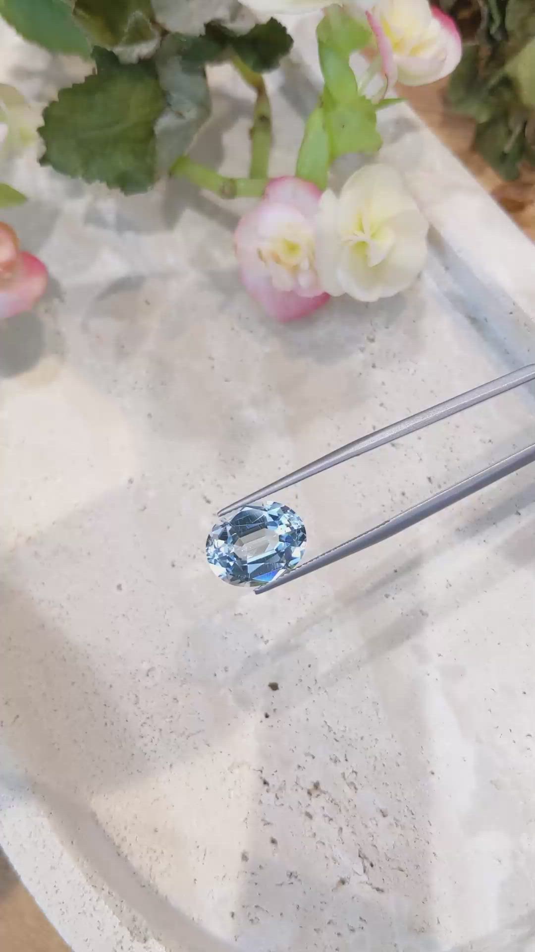 6.30 Ct. Apatite from Brazil Size Video