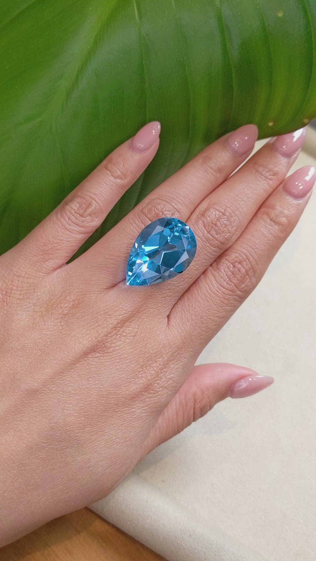 34.21 Ct. Topaz from Brazil Size Video