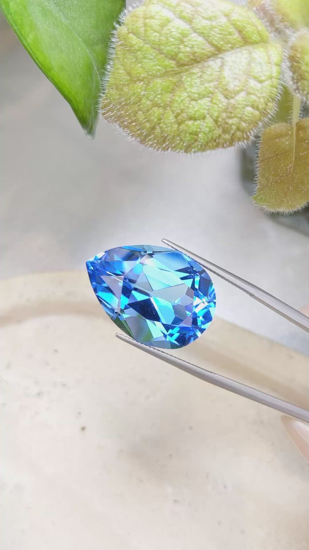 40.48 Ct. Topaz from Brazil Size Video