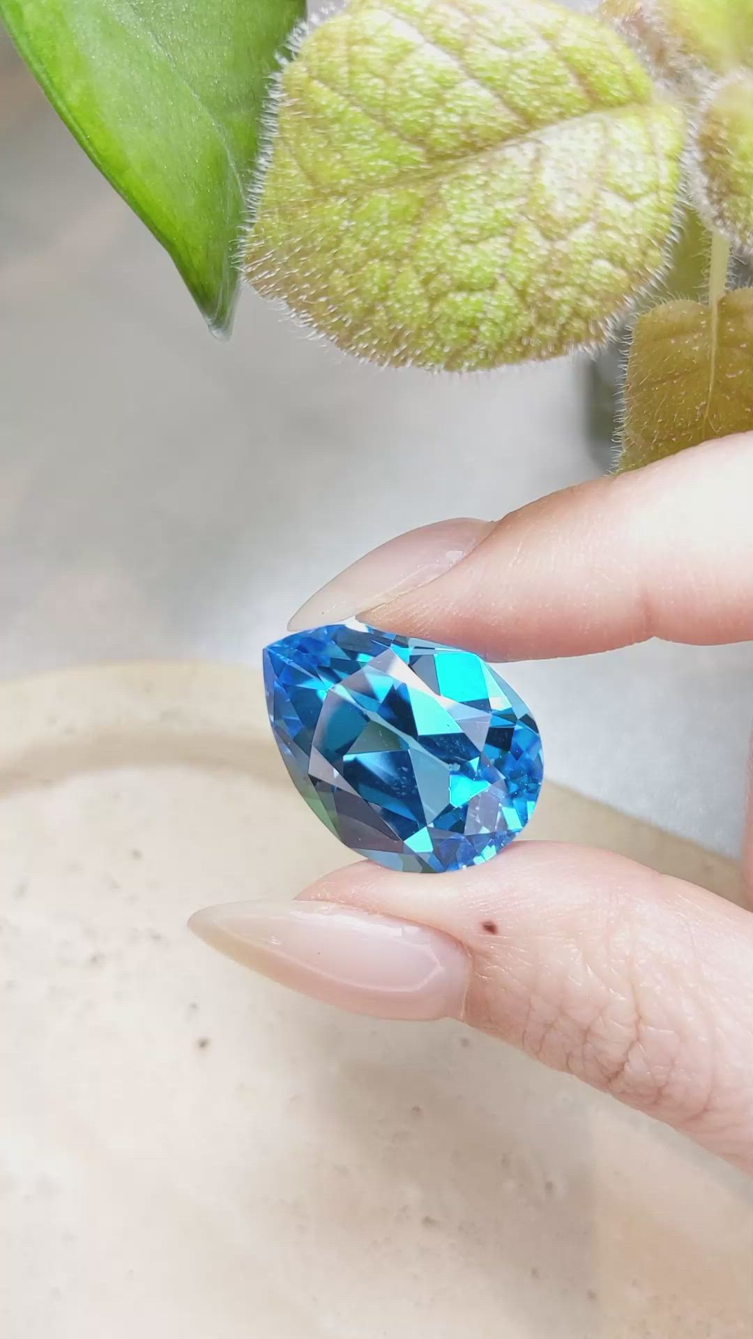 40.48 Ct. Topaz from Brazil Size Video