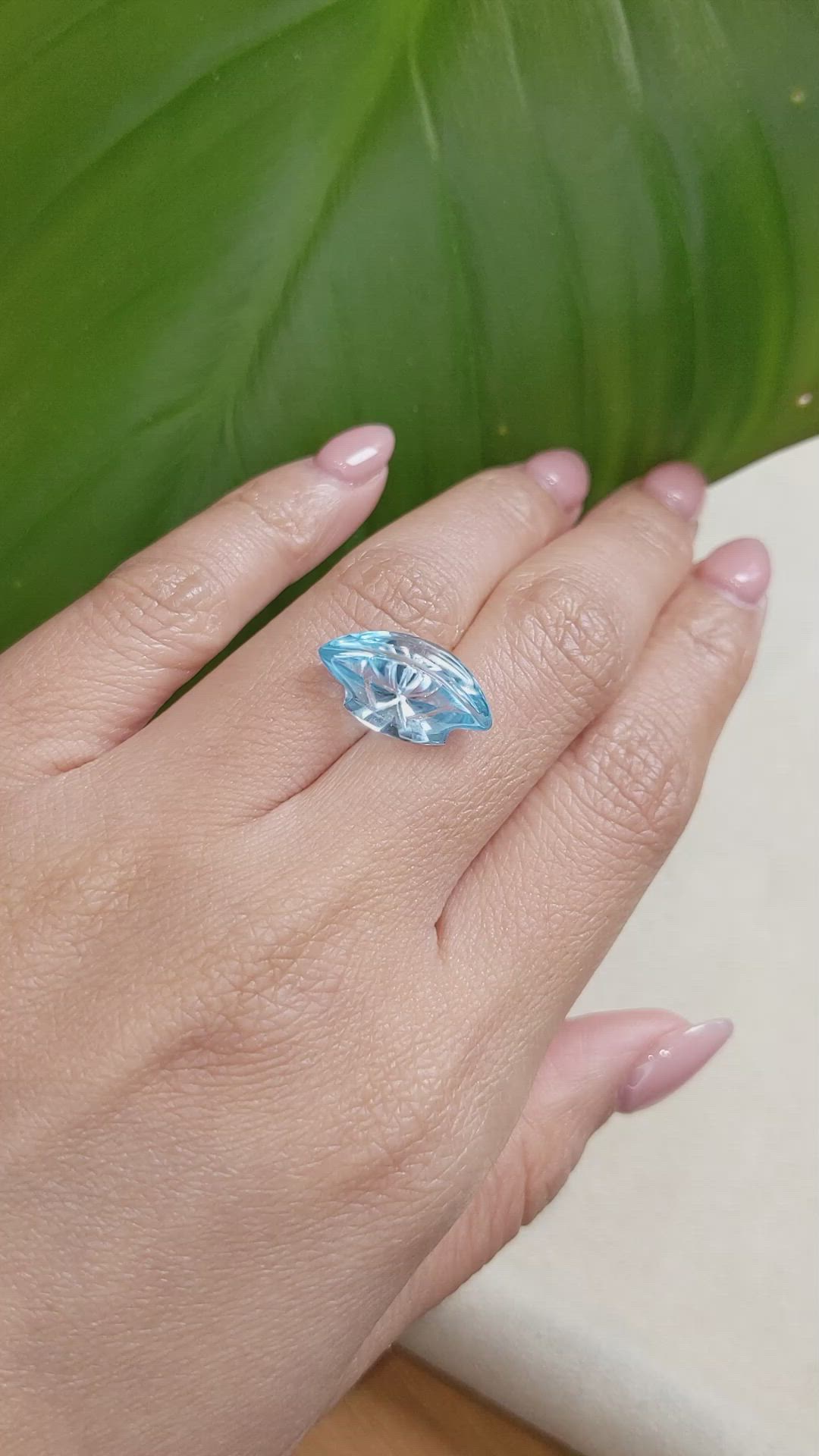 7.24 Ct. Topaz from Brazil Size Video