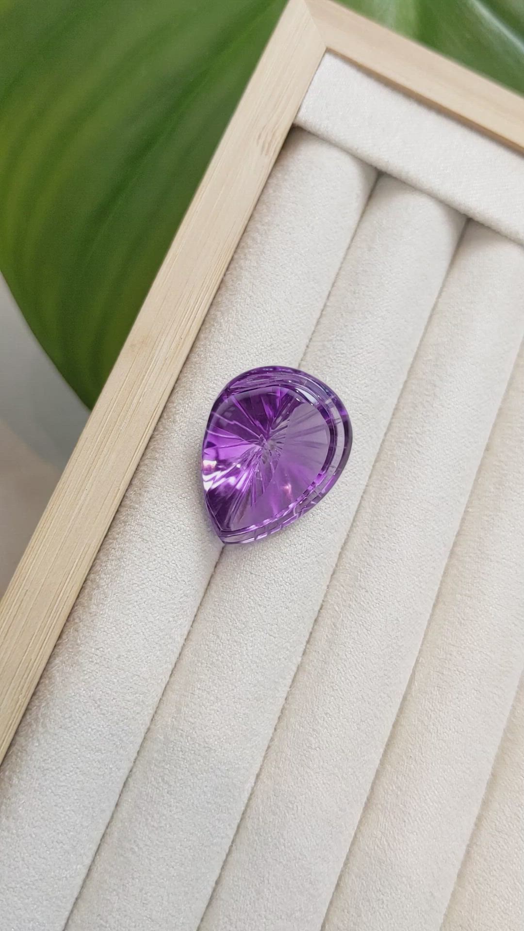 26.65 Ct. Amethyst from Brazil Size Video