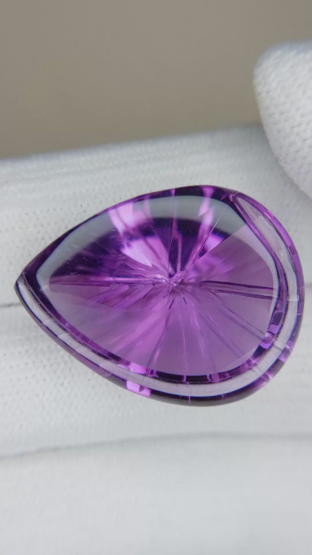 26.65 Ct. Amethyst from Brazil Size Video