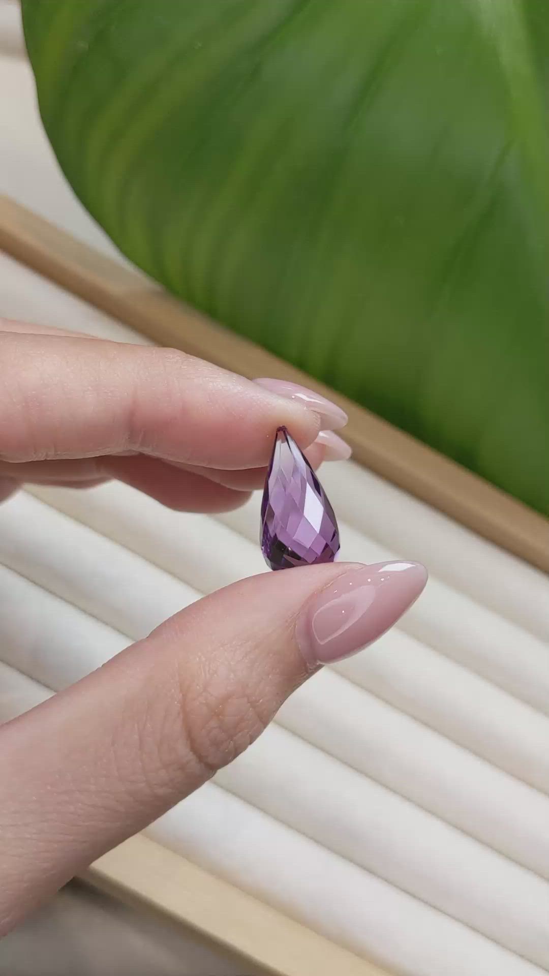 11.43 Ct. Amethyst from Brazil Size Video
