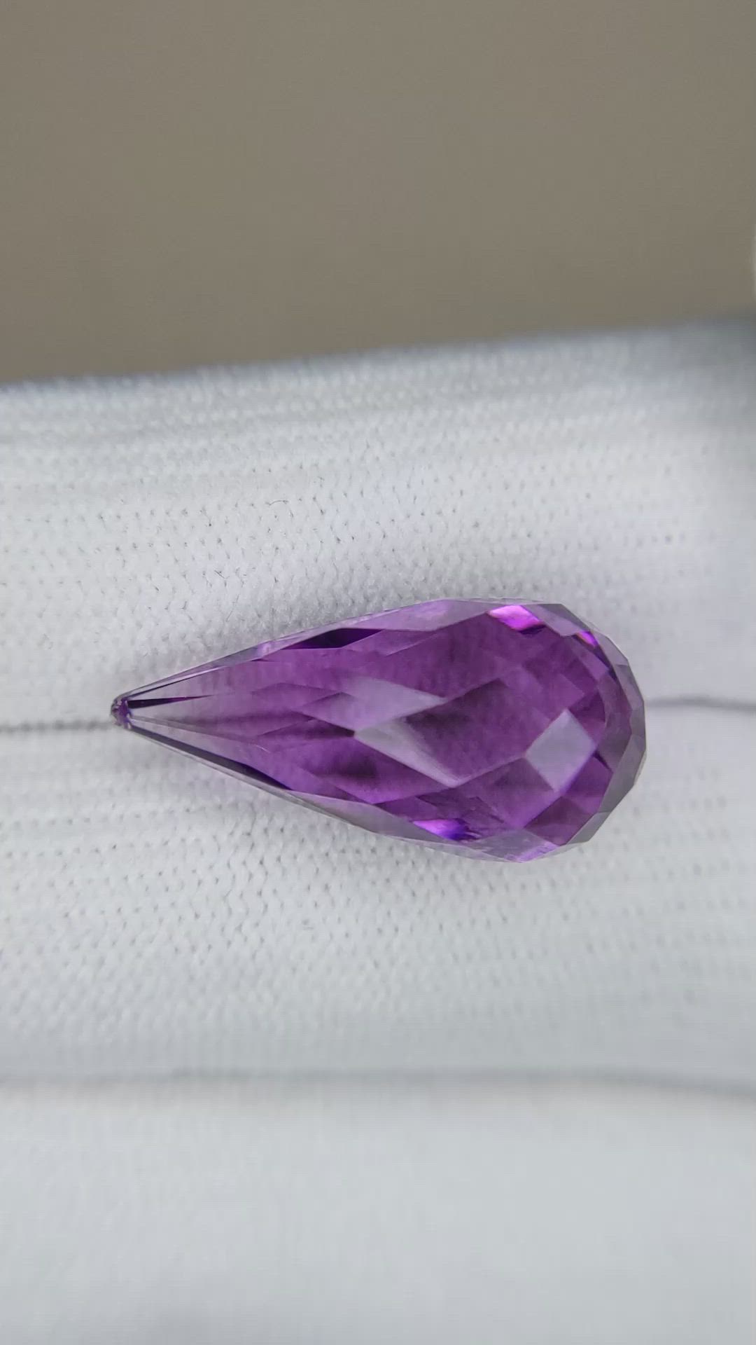 11.43 Ct. Amethyst from Brazil Size Video