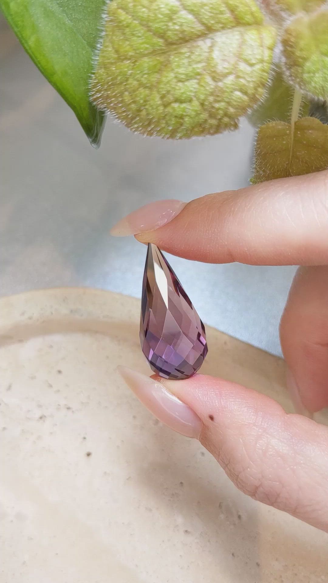 27.46 Ct. Amethyst from Brazil Size Video
